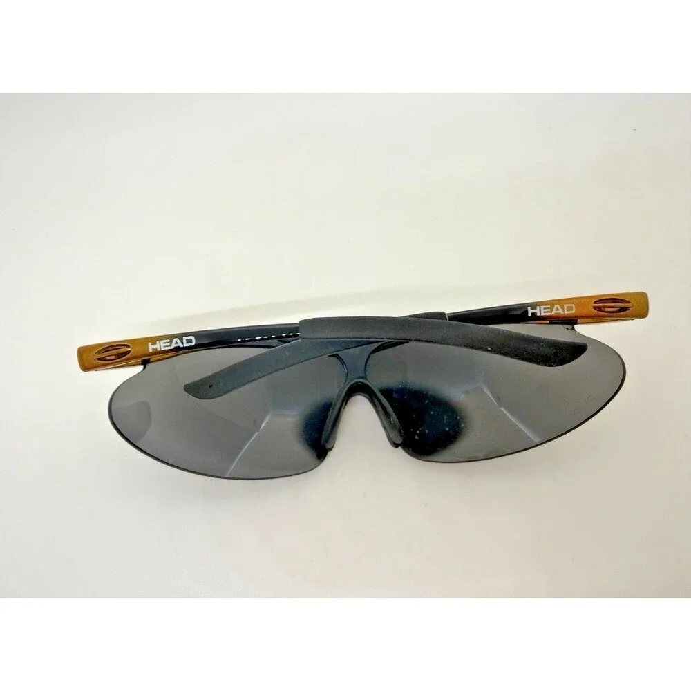 HEAD Wrap Around Sports Sunglasses Men Semi-Rimless Z-87 w/ Case, Xtra Lenses